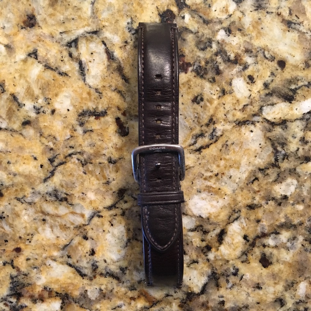 Dark Brown Coach Watch Band